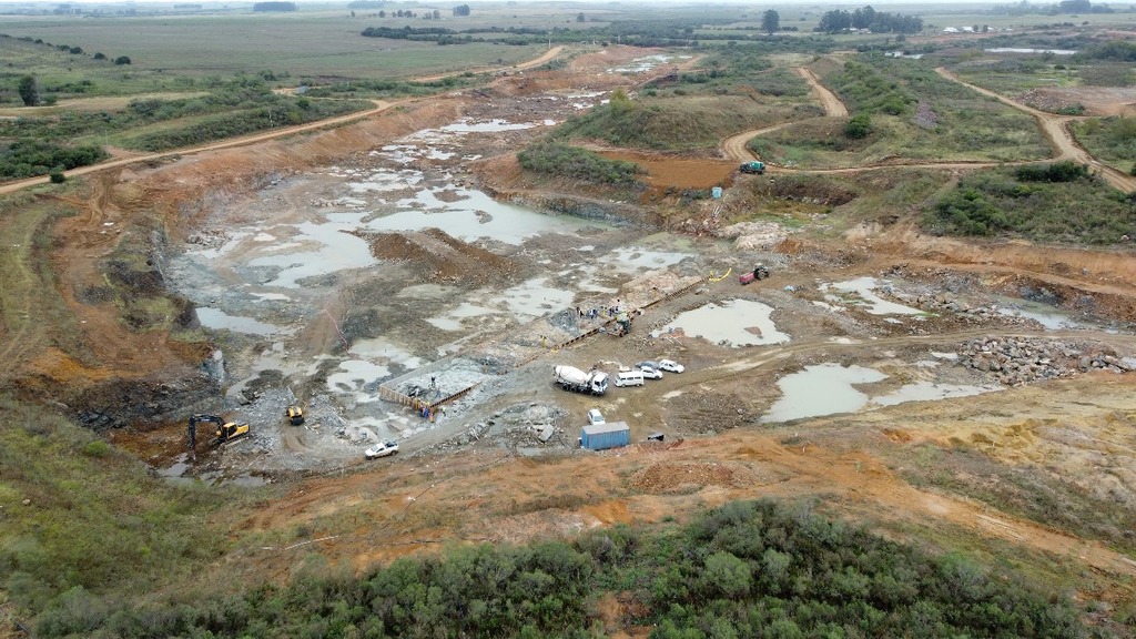 Barragem da Arvorezinha entra na fase de concretagem
