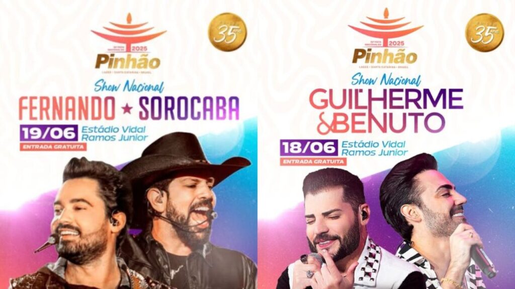 Ingressos do 2º lote para shows sertanejos na Festa do Pinhão já estão disponíveis
