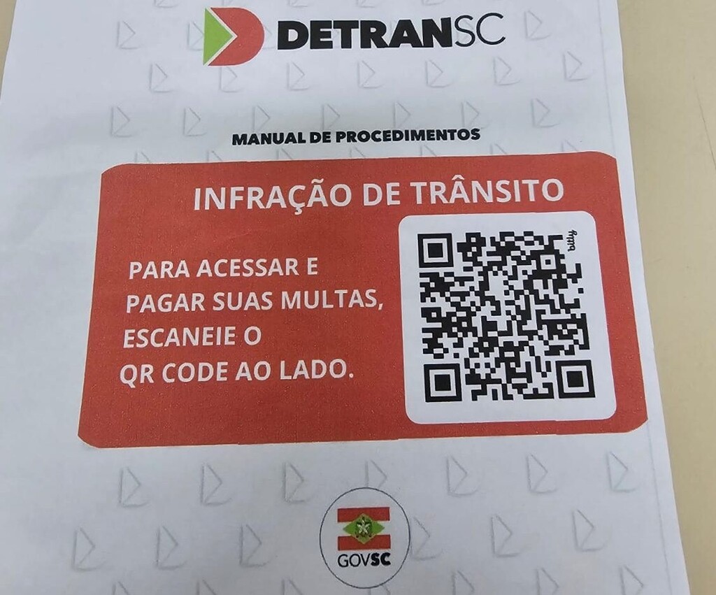 Divulgação / Detran/SC - 