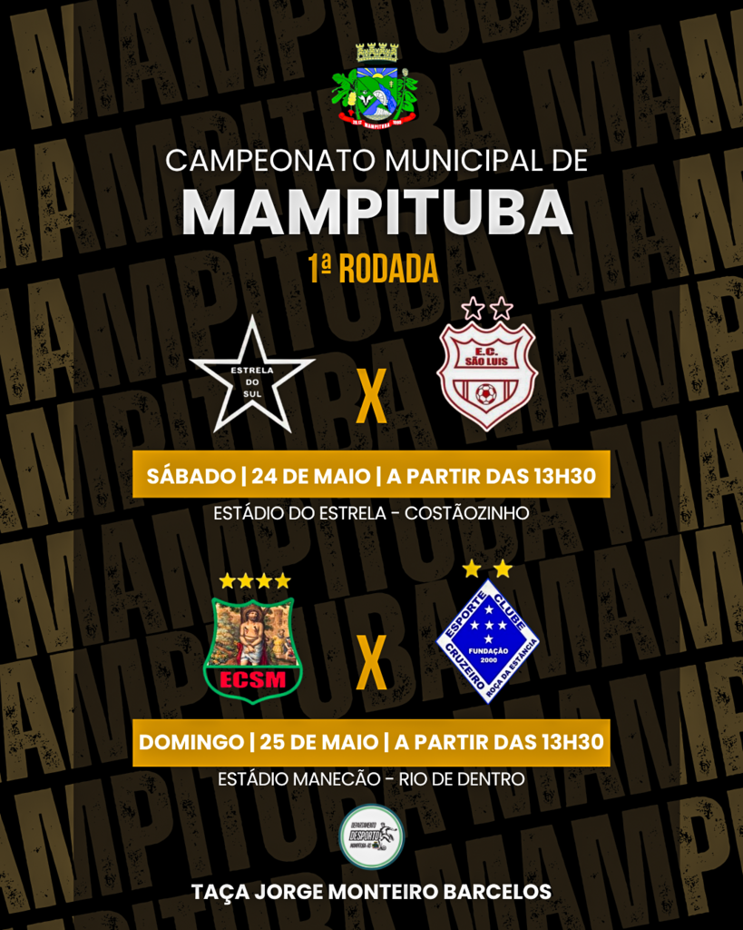 COMEÇA NESTE FIM DE SEMANA O MAIOR  CAMPEONATO DE FUTEBOL DA REGIÃO
