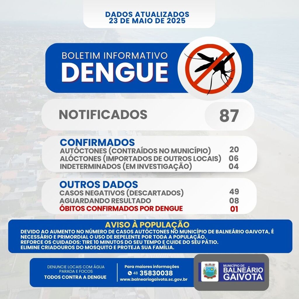 BALNEÁRIO GAIVOTA CONTRA A DENGUE!