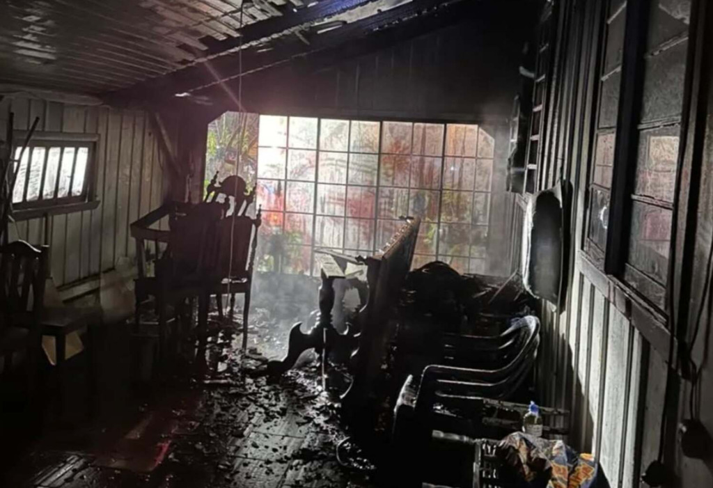 Caminhoneiro ajuda a salvar casal de incêndio em Taió durante a madrugada