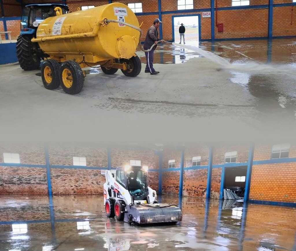 Parque Juca Vieira em Capão Alto recebe força tarefa de limpeza e manutenção