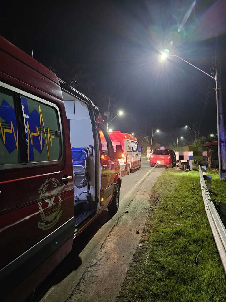 Motociclista fica gravemente ferido em colisão na SC-340, em Dona Emma