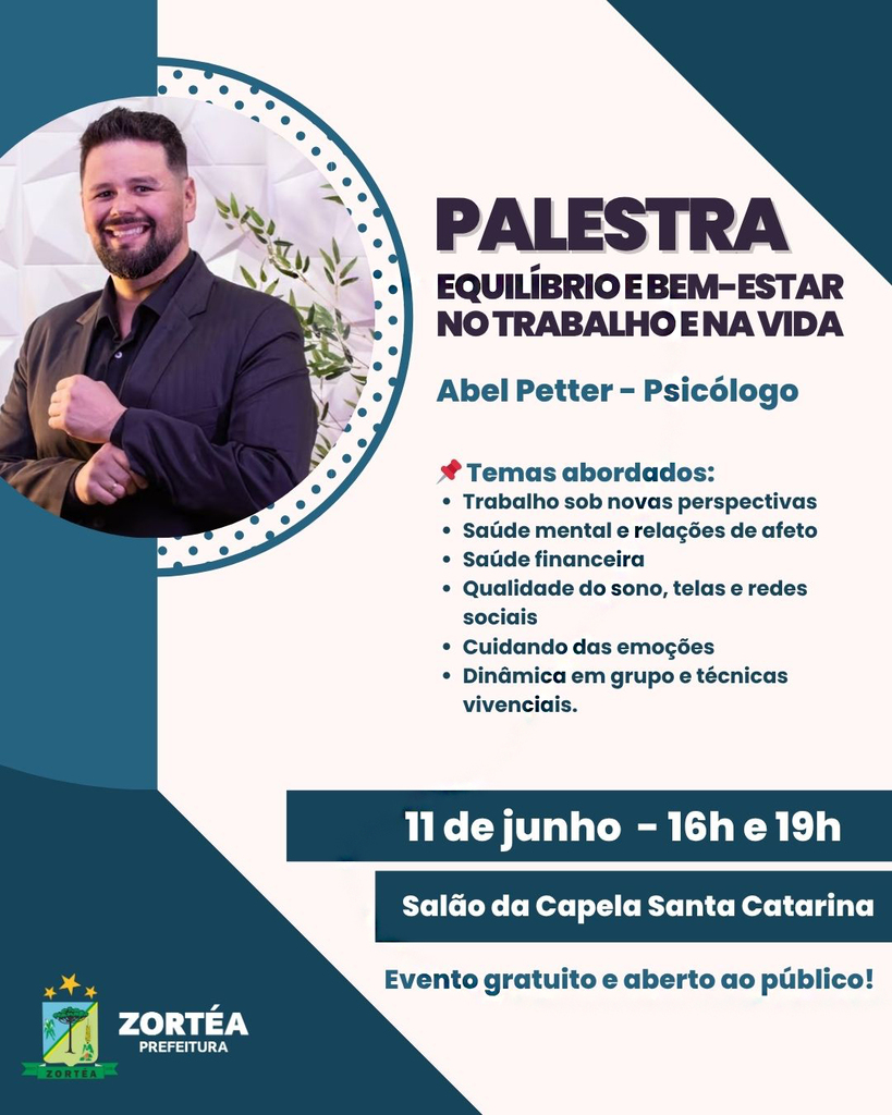 PALESTRA - Equilíbrio e bem-estar no trabalho e na vida
