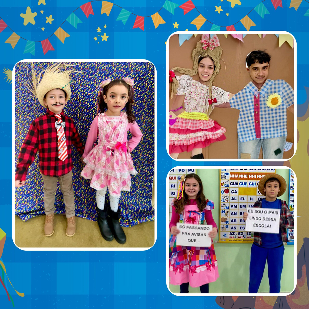 CEI ANJO AZUL, CIEL E E.E.B. JOAQUIM D’AGOSTINI PROMOVEM A 1ª FESTA JUNINA CONJUNTA NO DIA 14 DE JUNHO