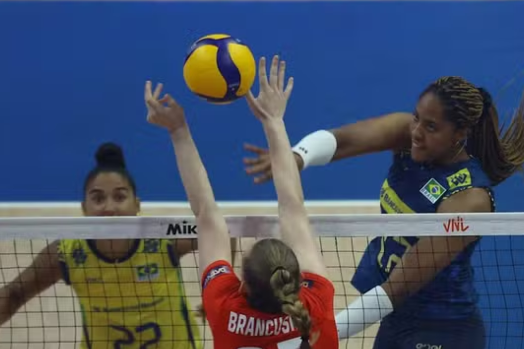 Brasil vence com autoridade na estreia da Liga das Nações de Vôlei Feminino