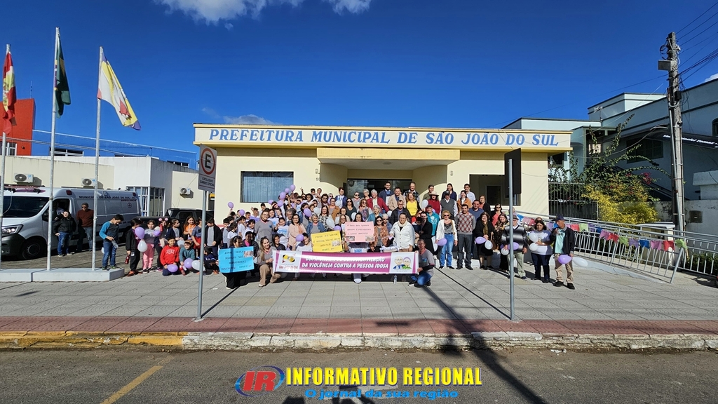 SÃO JOÃO DO SUL REALIZA CAMINHADA DE COMBATE À VIOLÊNCIA CONTRA A PESSOA IDOSA