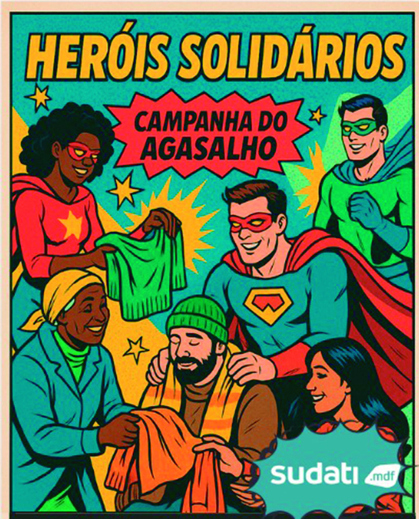 Hoje é dia de coleta da Campanha do Agasalho Heróis Solidários