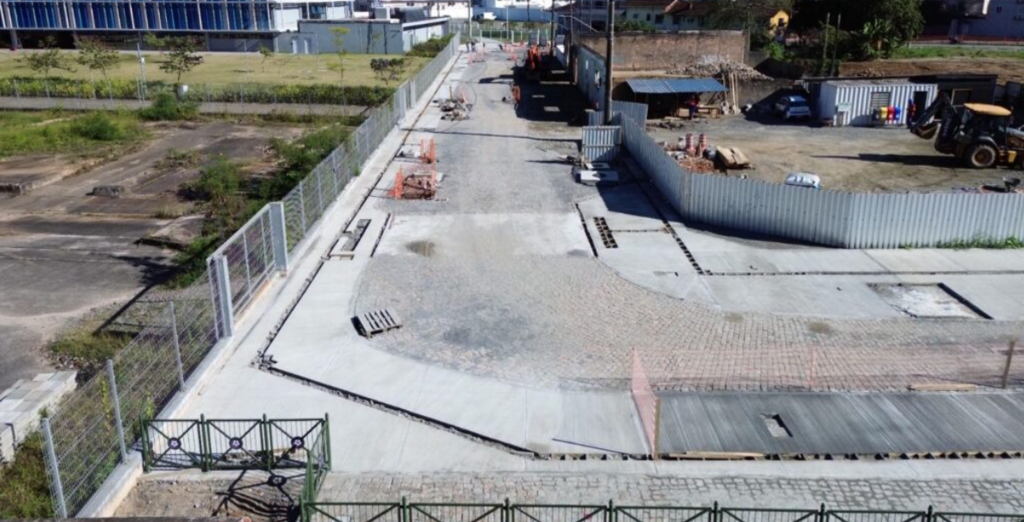 Obras do Parque Linear Porto Cachoeira já alcançam 43% de execução em Joinville