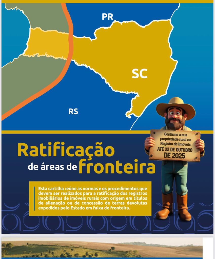 Proprietários de imóveis rurais em faixa de fronteira ganham cartilha para evitar perda de terras