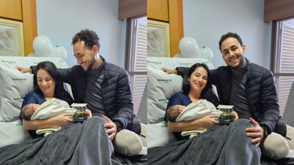 Bebê nasce no mesmo dia dos pais e equipe médica prepara surpresa