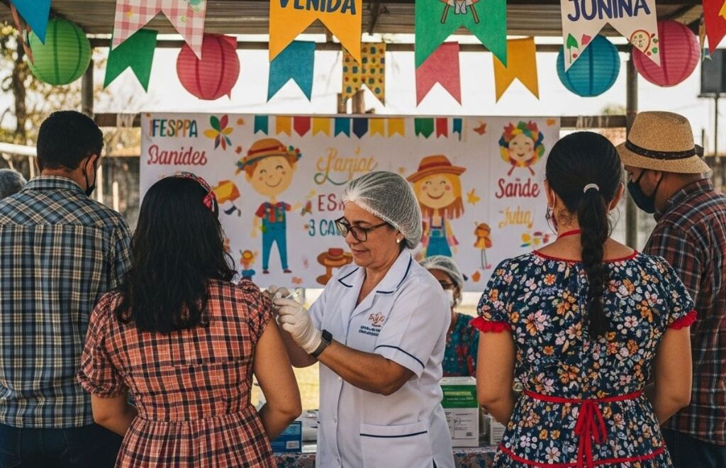 Arraiá incentiva vacinação no Cohab I