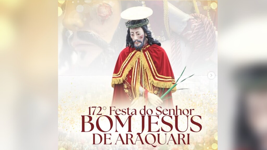 Araquari se prepara para a 172ª Festa do Senhor Bom Jesus