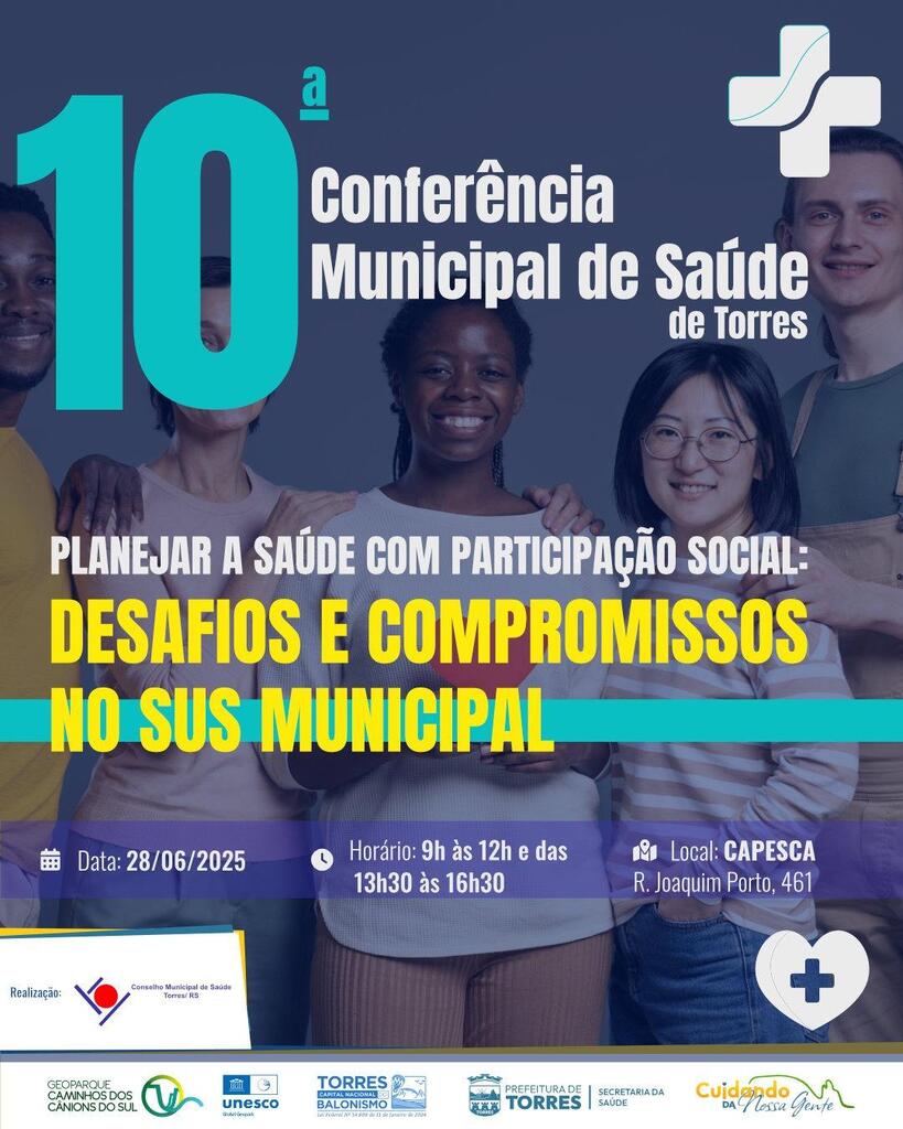 10ª CONFERÊNCIA MUNICIPAL DE SAÚDE EM TORRES TERÁ FOCO NA PARTICIPAÇÃO SOCIAL