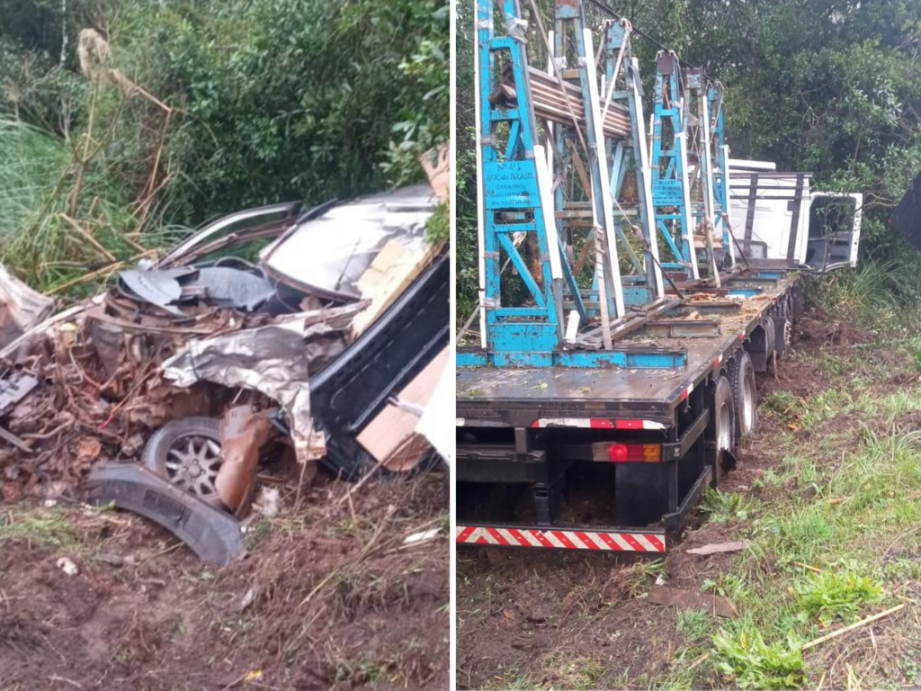 Três pessoas morrem em grave acidente na BR-470 em Ascurra