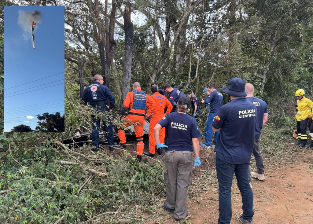 BALÃO PEGA FOGO, CAI E DEIXA 08 MORTOS EM PRAIA GRANDE