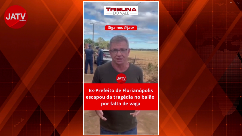 Ex-prefeito de Florianópolis tentou embarcar em balão que caiu em SC