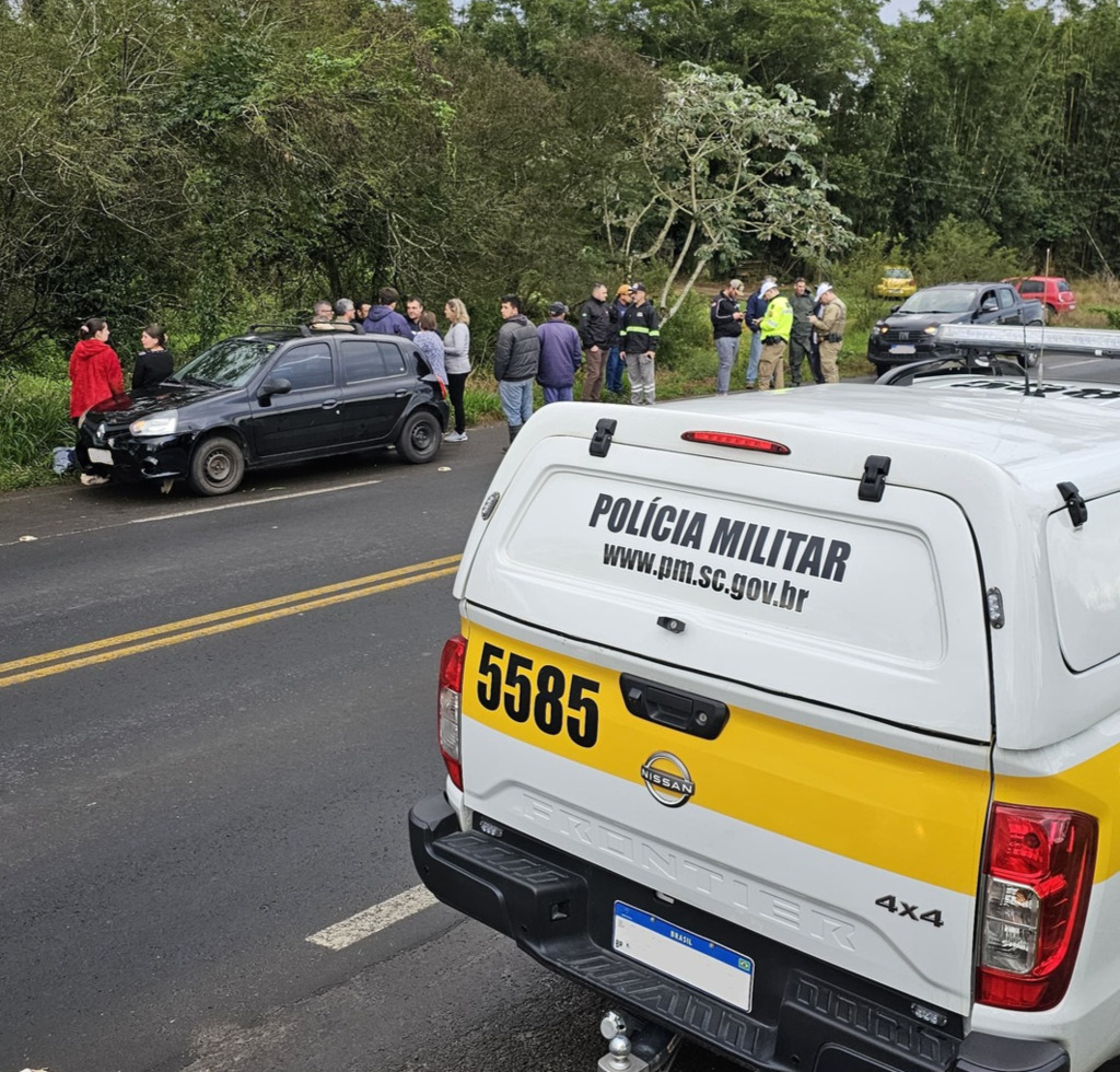 MOTOCICLISTA MORRE ATROPELADA NA SC-290 EM SÃO JOÃO DO SUL