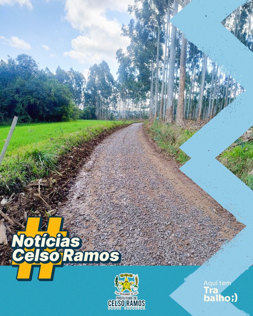 Continuam as ações de melhorias nas estradas do interior em Celso Ramos