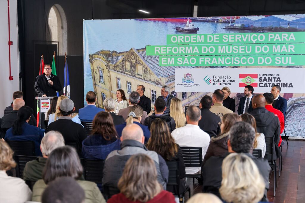 Governador em exercício autoriza reforma do Museu do Mar em São Francisco do Sul