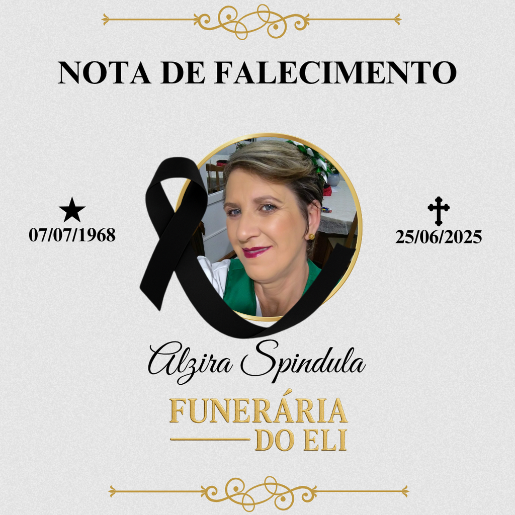 Nota de falecimento: Alzira Spindula aos 56 anos