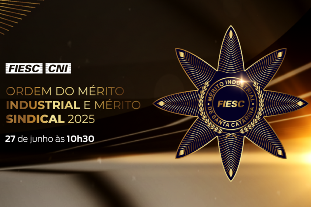 Fiesc entregará Ordem do Mérito Industrial nesta sexta-feira