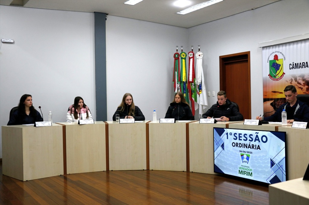 Câmara Mirim de Itapiranga realiza a 1ª Sessão Ordinária da 5ª Legislatura
