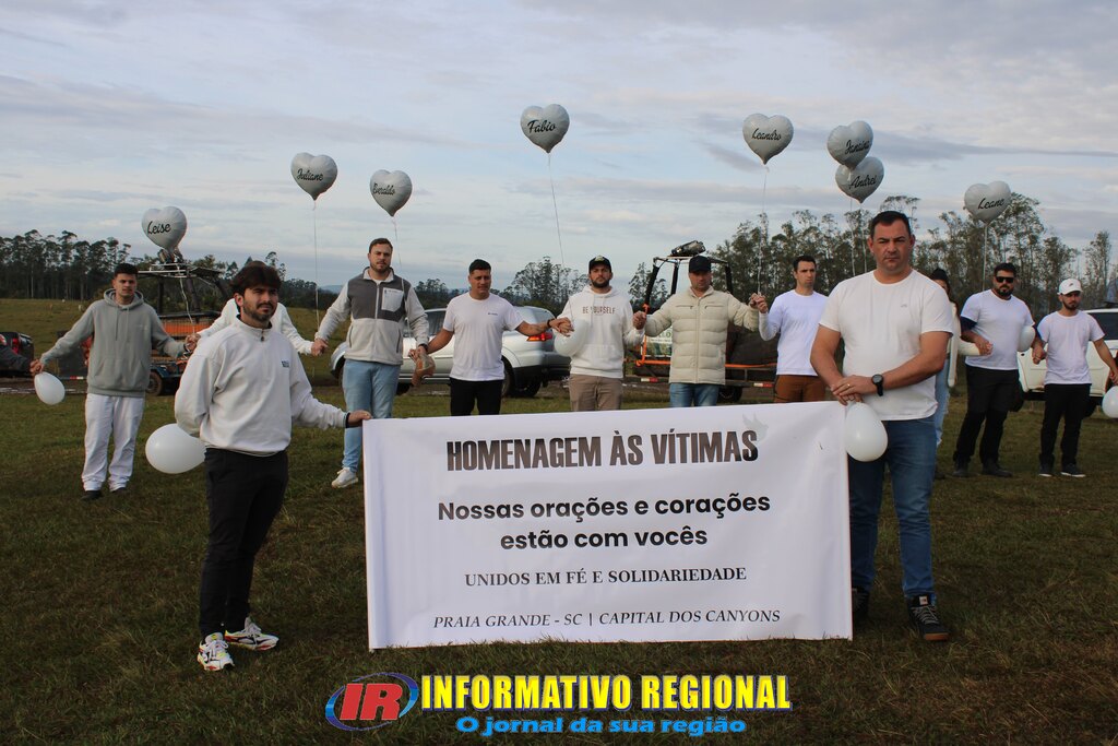 PREFEITURA E AVIBAQ PRESTAM HOMENAGEM ÀS VÍTIMAS DO ACIDENTE COM BALÃO EM PRAIA GRANDE