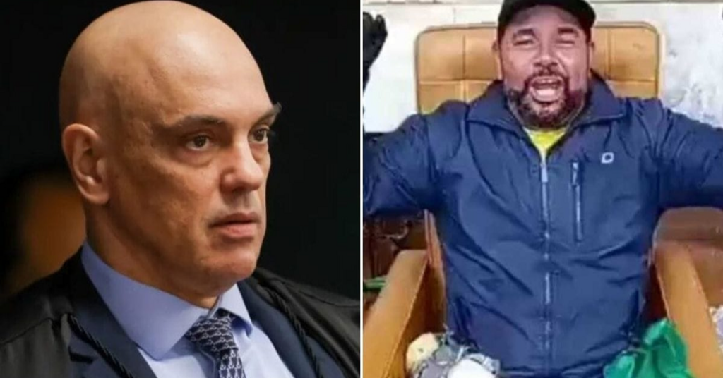 Moraes vota por 17 anos de prisão para réu do 8/1 que gravou vídeo na “cadeira do Xandão”