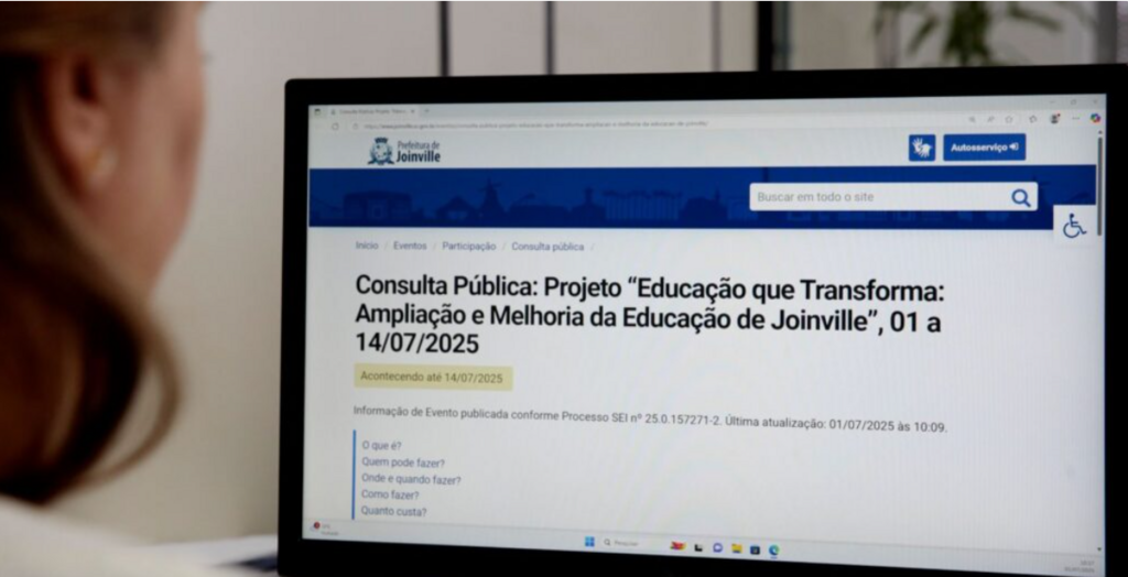 Prefeitura de Joinville quer ouvir a população sobre investimento com o BID