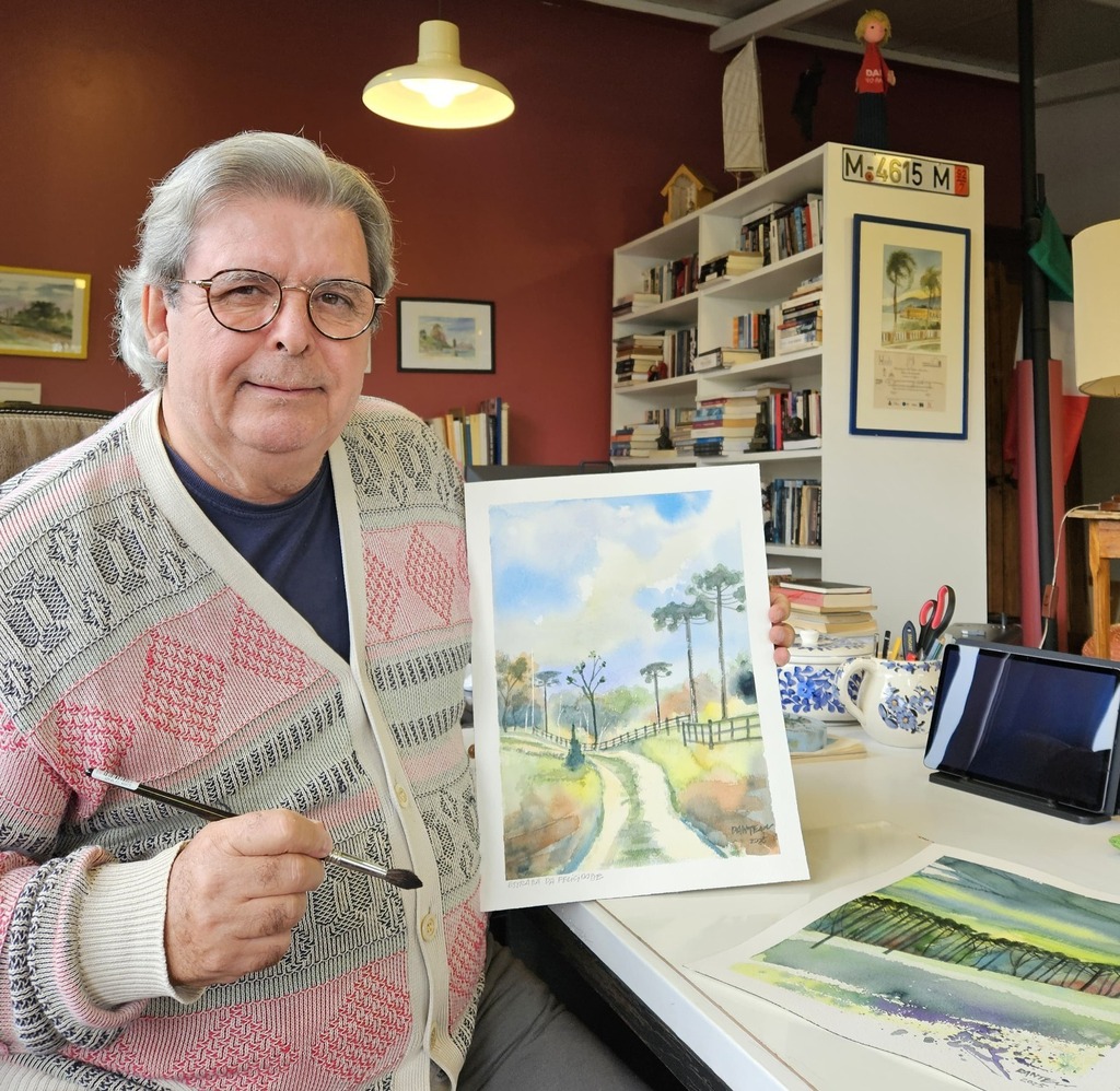 Mesa de gelo e aquarelas: Serra catarinense une frio, vinho e arte