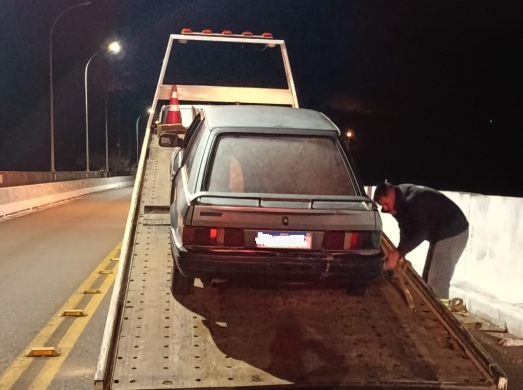 Condutor é detido por direção perigosa e desobediência na barragem entre Campos Novos e Celso Ramos