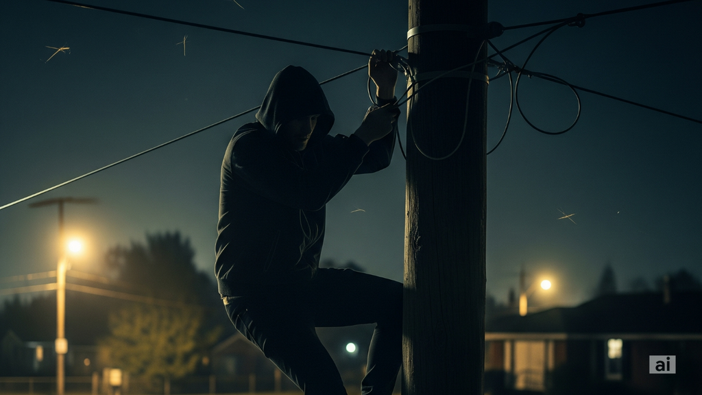 Tentativa de furto de fios elétricos causa falta de energia em bairro de Imbituba