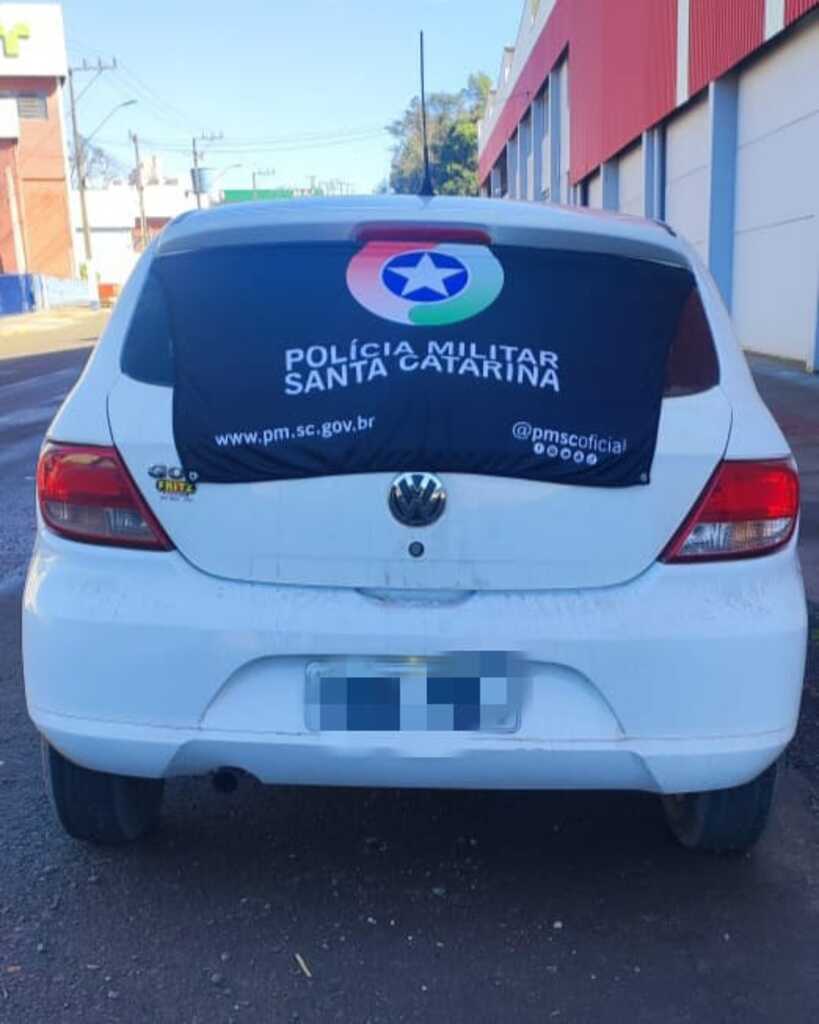 Polícia Militar recupera veículo furtado em São Miguel do Oeste