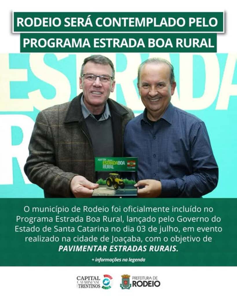 RODEIO SERÁ CONTEMPLADO PELO PROGRAMA ESTRADA BOA RURAL