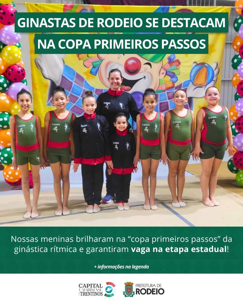 GINASTAS DE RODEIO SE DESTACAM NA “COPA PRIMEIROS PASSOS VALE DO ITAJAÍ” REALIZADA EM TIMBÓ!