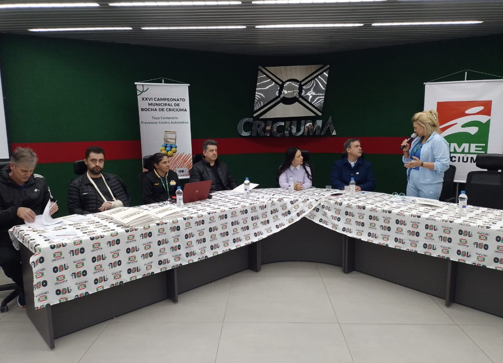 Congresso técnico define grupos do XXVI Campeonato Municipal de Bocha de Criciúma