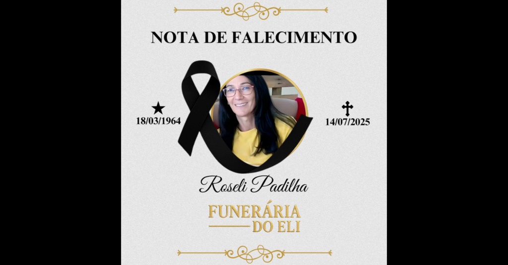 Nota de Falecimento: Roseli Padilha, aos 61 anos, em Rio do Campo
