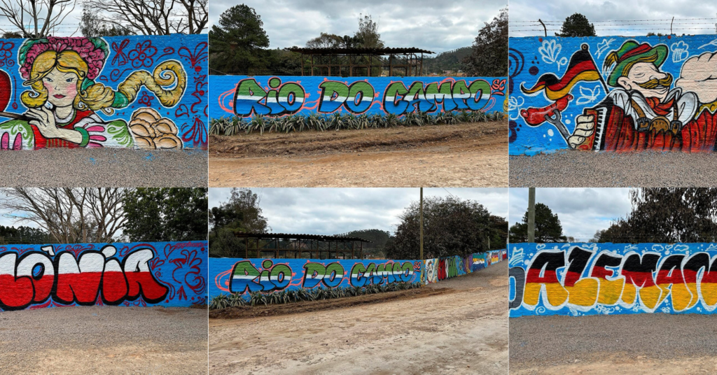 Mural artístico resgata origens e valoriza identidade cultural em Rio do Campo