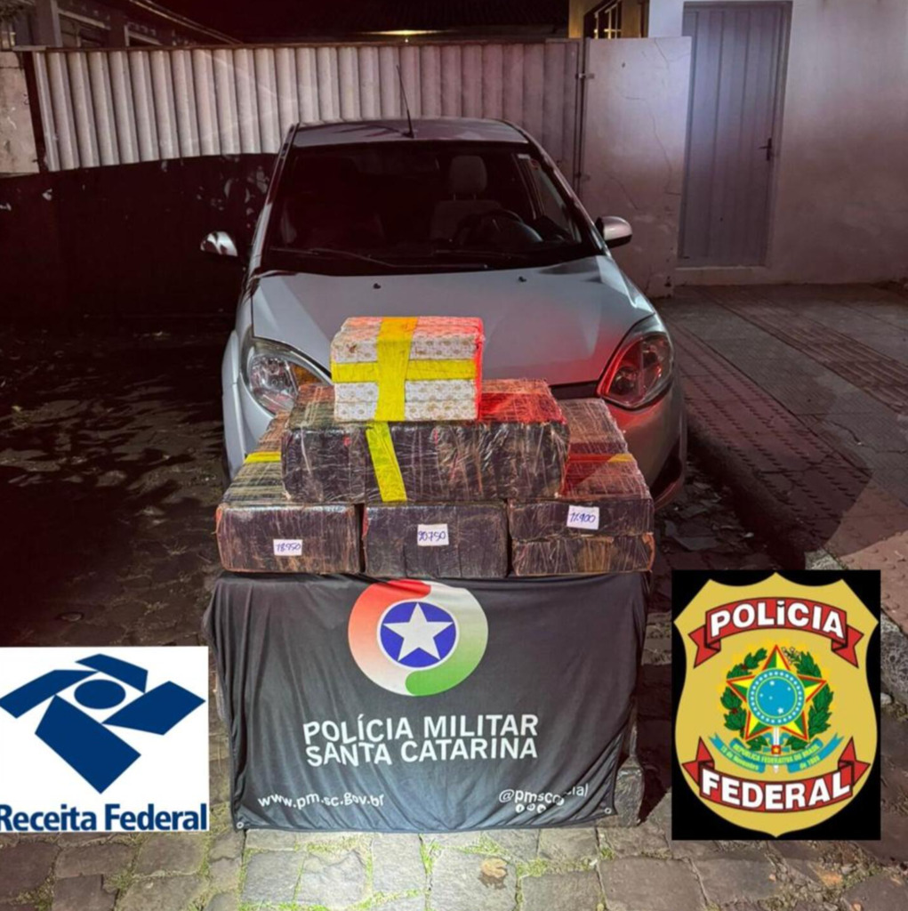 Ação conjunta entre forças de segurança e Receita Federal resulta em grande apreensão de drogas
