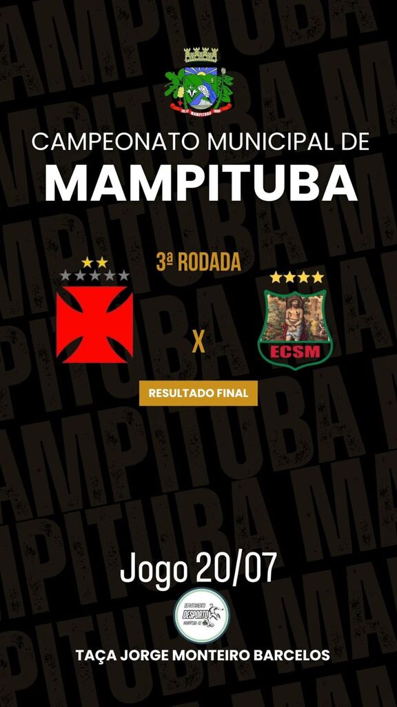 CAMPEONATO MUNICIPAL DE MAMPITUBA SEGUE COM GRANDES JOGOS