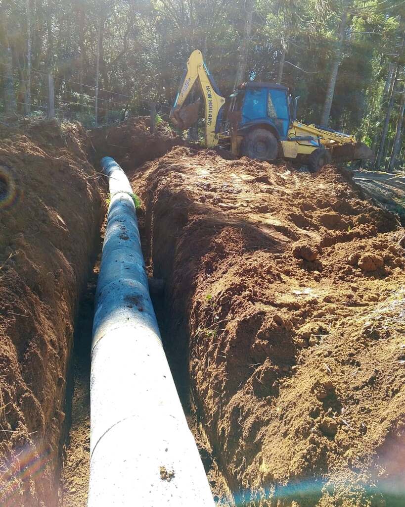 Novos bueiros em  estradas do interior de Celso Ramos
