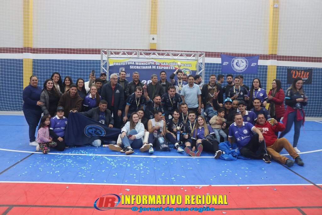 CONHECIDOS OS CAMPEÕES DO FUTSAL NA XXV TAÇA CIDADE DE SÃO JOÃO DO SUL