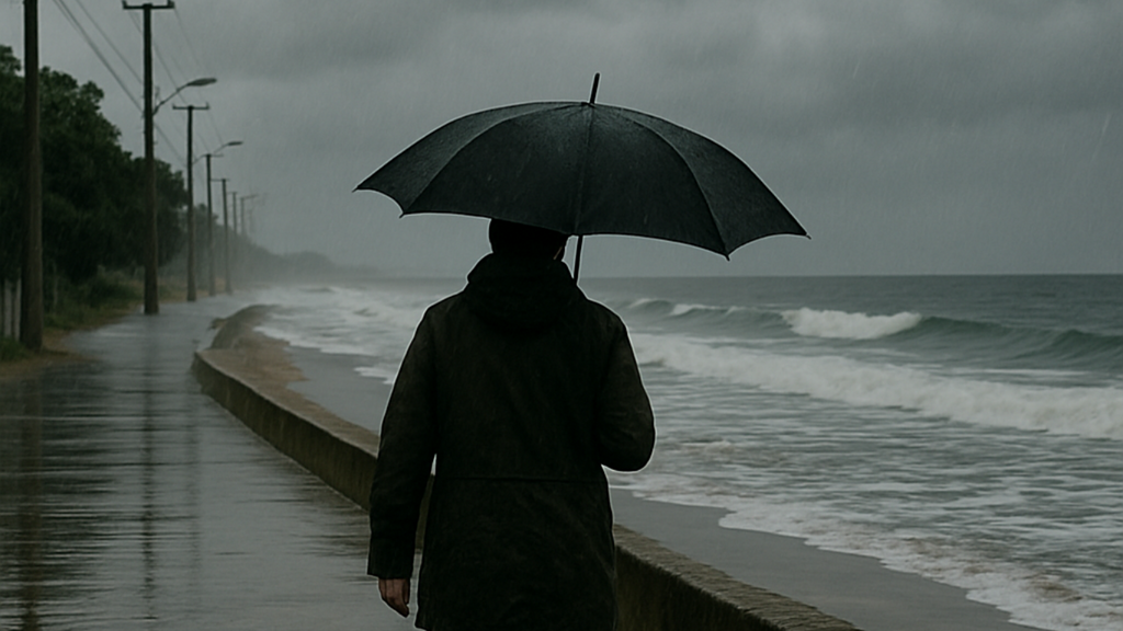 Próximos dias serão de tempo instável e temperaturas amenas no Litoral Sul de SC
