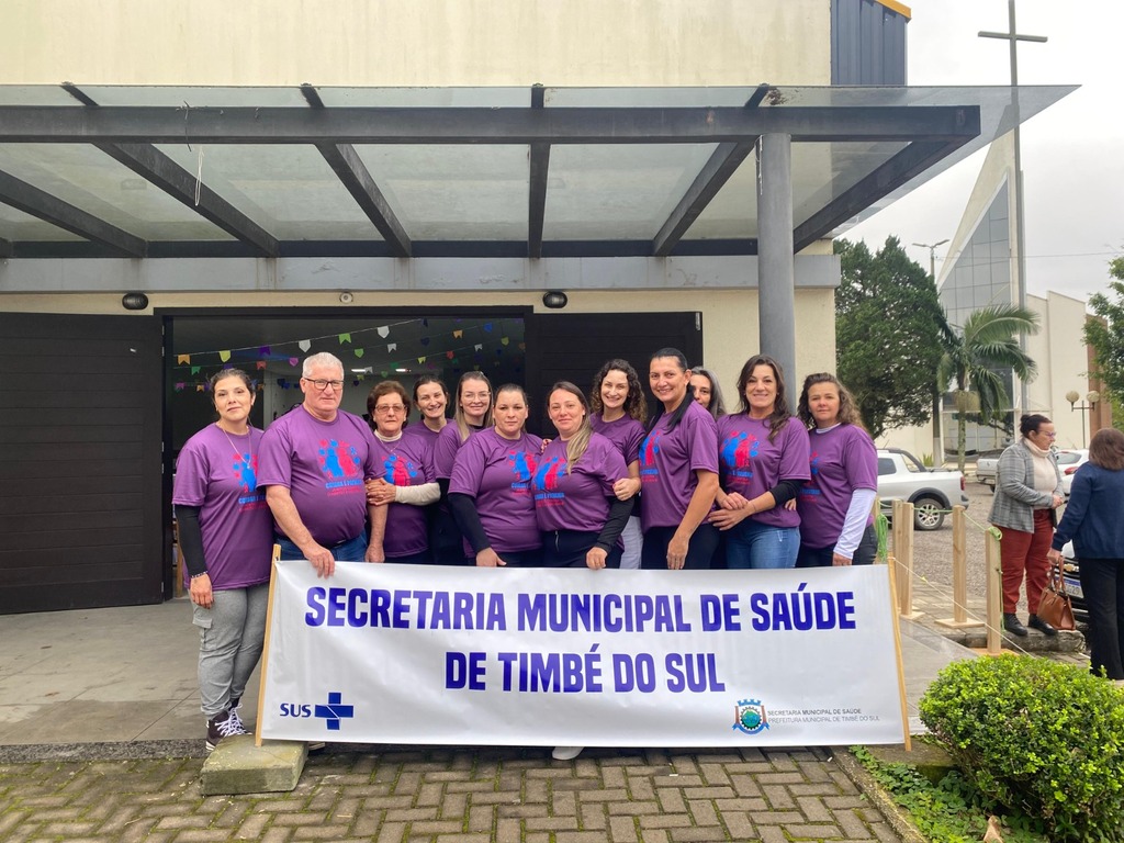 Ação da Saúde de Timbé do Sul trabalha conscientização sobre diabetes e obesidade