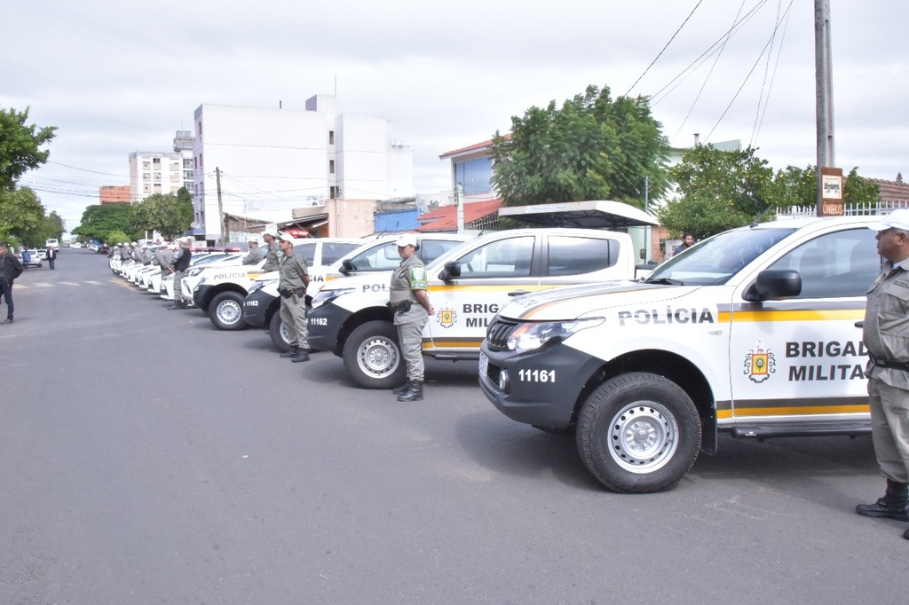Brigada Militar recebe 13 novas viaturas nesta sexta