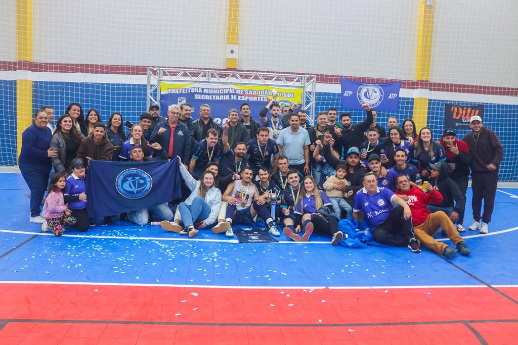 CONHECIDOS OS CAMPEÕES NO FUTSAL  DA XXV TAÇA CIDADE DE SÃO JOÃO DO SUL