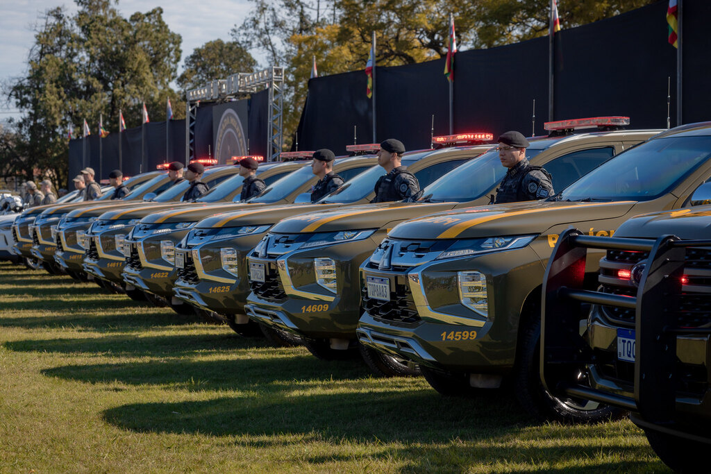 Brigada Militar em Uruguaiana recebe 13 novas viaturas
