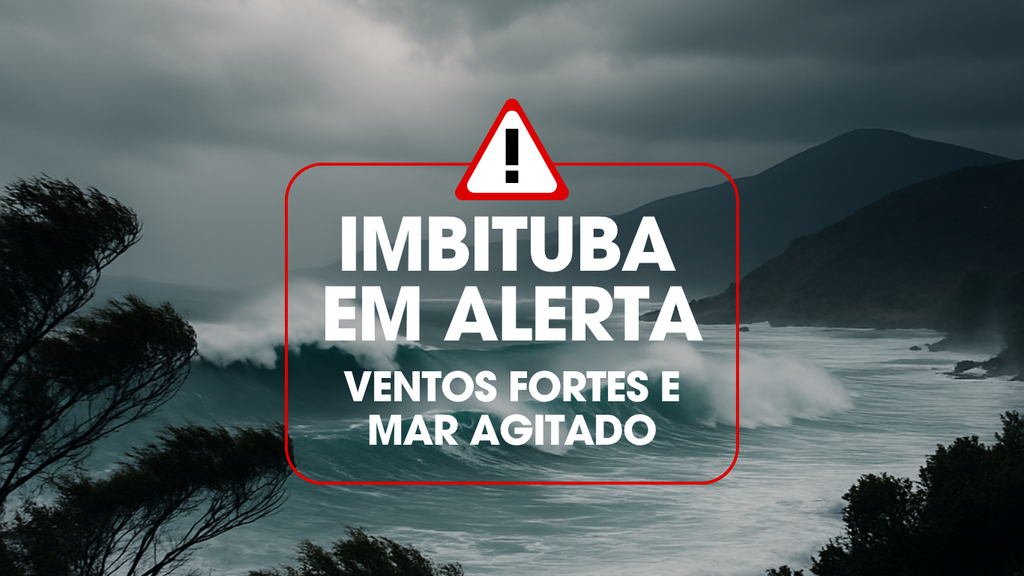Imagem RSC Portal - Imbituba em alerta: ciclone provoca ventos de até 70 km/h e ondas de 6 metros